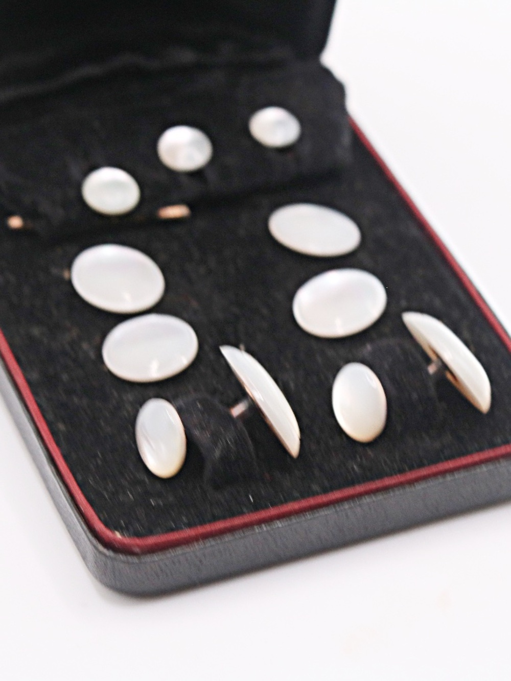 Tuxedo Cufflinks and Studs- Antique Complete Set